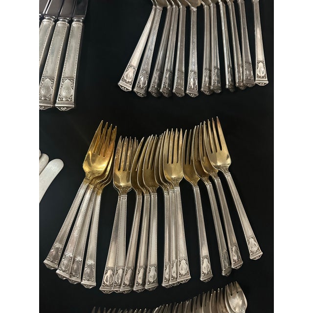 Silver 1916 Tiffany & Co. San Lorenzo Silver Flatware Set- 164 Pieces For Sale - Image 8 of 12