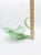Charming mid-century hand-blown art glass swan figurine featuring a graceful, arched neck and a flowing, ruffled body with...