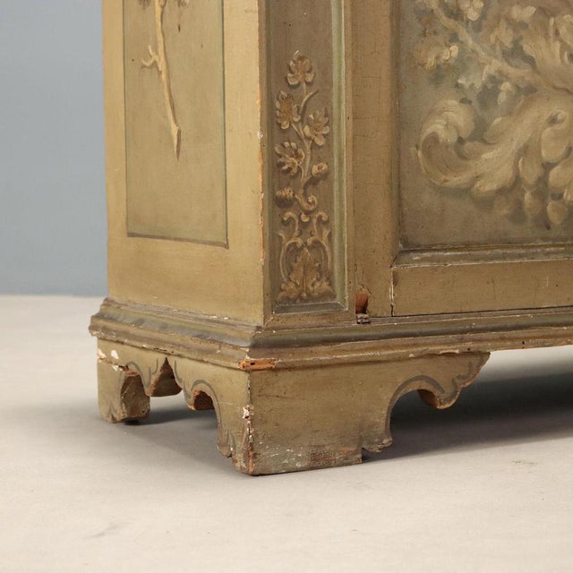 Cream Baroque Style Sideboard in Fir and Poplar For Sale - Image 8 of 11