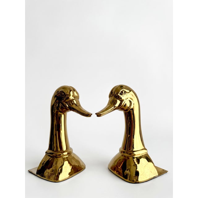 Metal Polished Brass Bookends by Almazán, 1970s, Set of 2 For Sale - Image 7 of 11