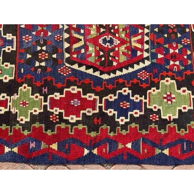Tribal Handmade Turkish Kilim - 40" X 59" For Sale - Image 4 of 9