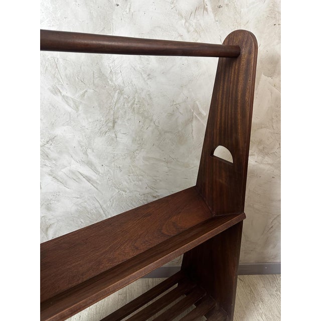 Scandinavian Coat Rack in Walnut, 1960 For Sale - Image 4 of 12