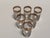 Glass Murano Glass Medici Gold Rim Liquor Glass Set, 1970s, Set of 6 For Sale - Image 7 of 7
