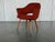 Mid-Century Modern 1950s Eero Saarinen for Knoll Executive Armchair With Wood Legs - All Original - Red For Sale - Image 3 of 8