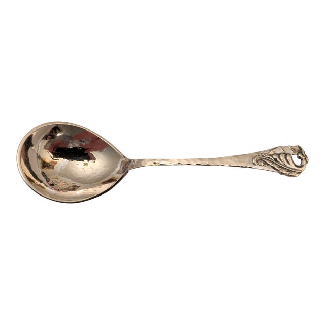 1918 Danish Sterling Silver Sugar Spoon For Sale