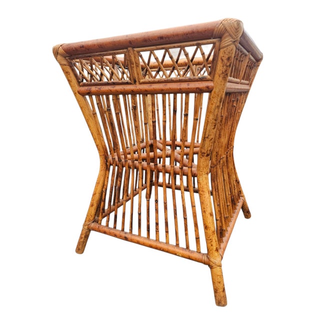 Vintage Burnt Bamboo Brighton Table Set For Sale - Image 12 of 12