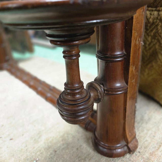 Antique 19th Century French Faux-Bamboo Wall Mirror For Sale In Washington DC - Image 6 of 7
