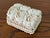 1980s Late 20th Century White Scallop Shell Rosette Covered Box For Sale - Image 5 of 9