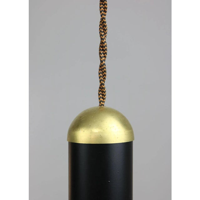 Black and Brass Pendant Lamp For Sale - Image 9 of 14