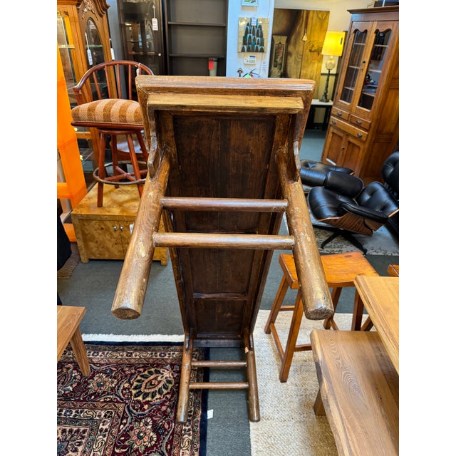 20th Century Asian Altar Table/Bench Seat For Sale - Image 10 of 12
