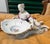 Meissen Porcelain A Pair of Meissen Porcelain Man and Women Sweet Meat Dishes For Sale - Image 4 of 9