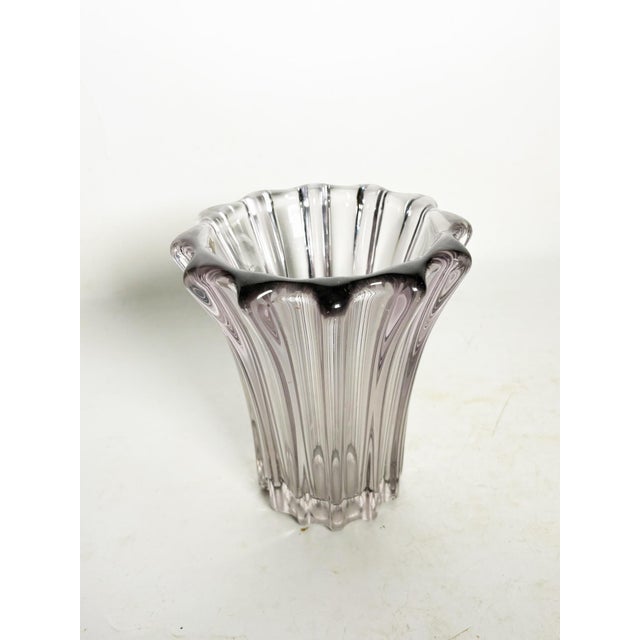 Crystal Glass Vase, France, 1970 For Sale - Image 10 of 11