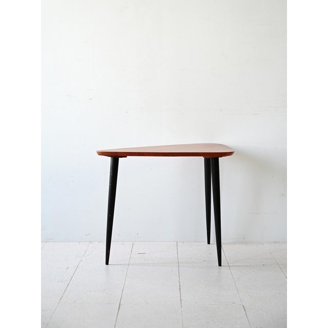 Scandinavian Coffee Table with Black Legs, 1960s For Sale - Image 10 of 10