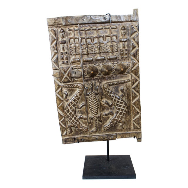 Dogon Granary Door on Stand For Sale