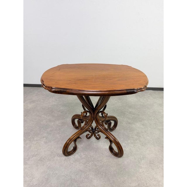 Antique Model No. 1 Salon Table from Gebrüder Thonet, 1890s For Sale - Image 3 of 12