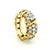 Vintage Italian 18k Gold Diamond Openwork Ring, 2.20 Carats, Circa 1980, Size 6.75 For Sale - Image 15 of 17