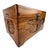 Vintage Hand-Carved Chinese Wood Box Asian Decor For Sale - Image 4 of 10