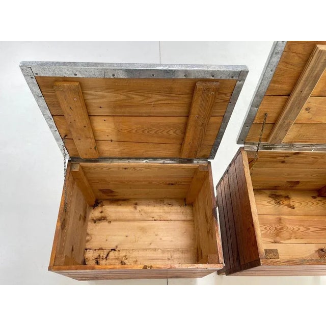 1950s Vintage Industrial Nightstands, 1950s, Set of 2 For Sale - Image 5 of 13