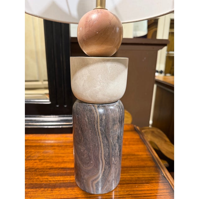 Art Deco Currey and Company "Moreno" Table Lamp With Shade For Sale - Image 3 of 7