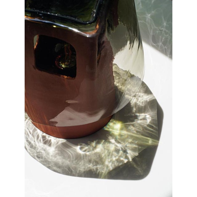 Brown Mesia Ceramic Table Lamp by Luis Gimeno For Sale - Image 8 of 16