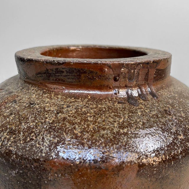 Ceramic Antique Japanese Tea Storage Jar, 1890s For Sale - Image 7 of 16