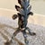 Metal Sunflower Arts & Crafts Wrought Iron Fireplace Hearth Set Hand Forged 1900s For Sale - Image 7 of 15