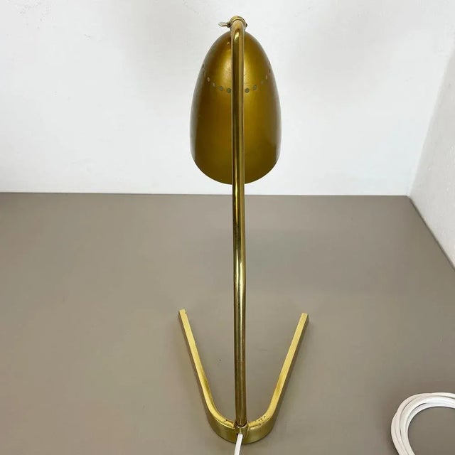 Kalmar Hollywood Regency Austrian Brass Table Light in the Style of Kalmar, 1960s For Sale - Image 4 of 18