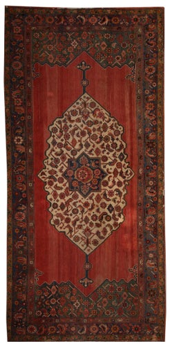 Hand Knotted Antique Mahal Rug - 5'3