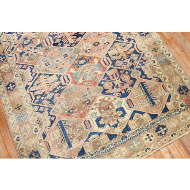 Early 20th Century Rustic Persian Bakhtiari Rug - 4'7" x 6'7" For Sale - Image 4 of 7