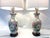 Vintage Ceramic Vase Lamps With Elegant Floral Design on Wood Plinths- A Pair For Sale - Image 15 of 15