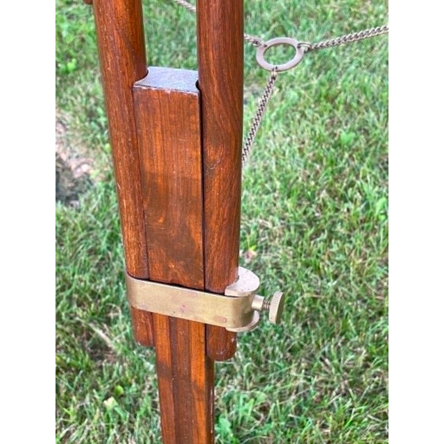 Vintage Fluted Wood and Brass Telescope For Sale - Image 16 of 18