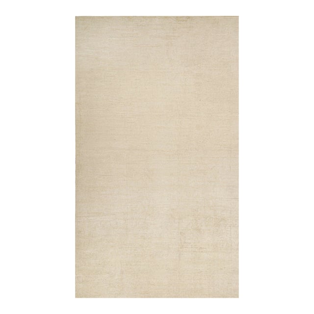 Rug & Kilim’s Solid Beige-Brown Rug in Tone-on-Tone Contemporary Style -11'x19' For Sale
