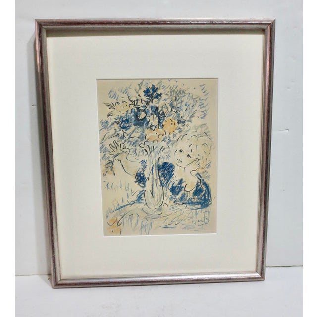 1980s Marcel Vertis Art Print For Sale - Image 5 of 5