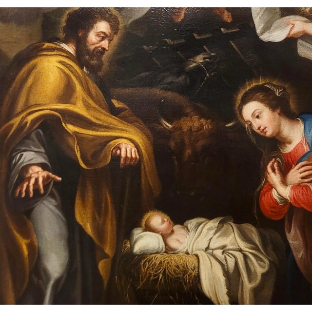 17th C. Italian Old Master -The Holly Family -Oil Painting For Sale - Image 4 of 12