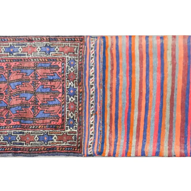Red Vintage Baluch Runner For Sale - Image 8 of 13