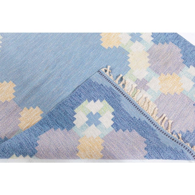 Doris Leslie Blau Vintage Swedish Flat Woven by Ingegerd Silow For Sale In New York - Image 6 of 7