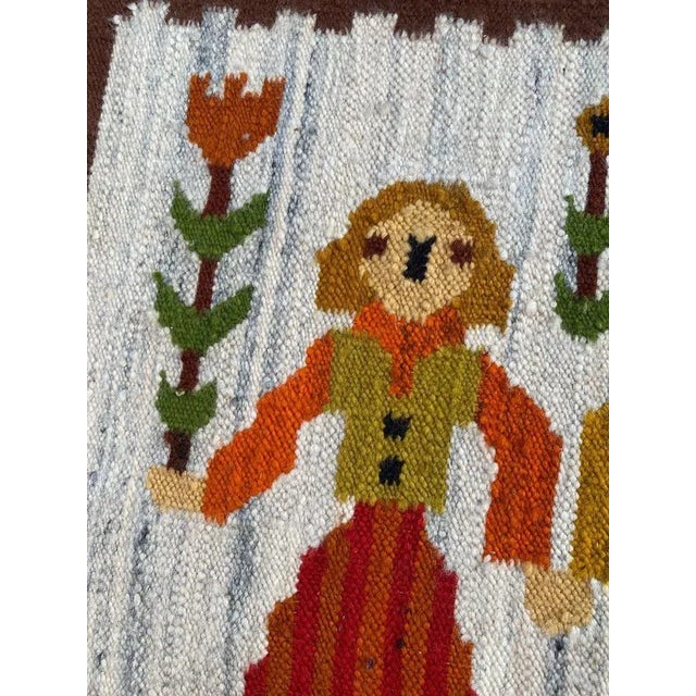 Vintage Polish Tapestry Kilim For Sale - Image 9 of 11