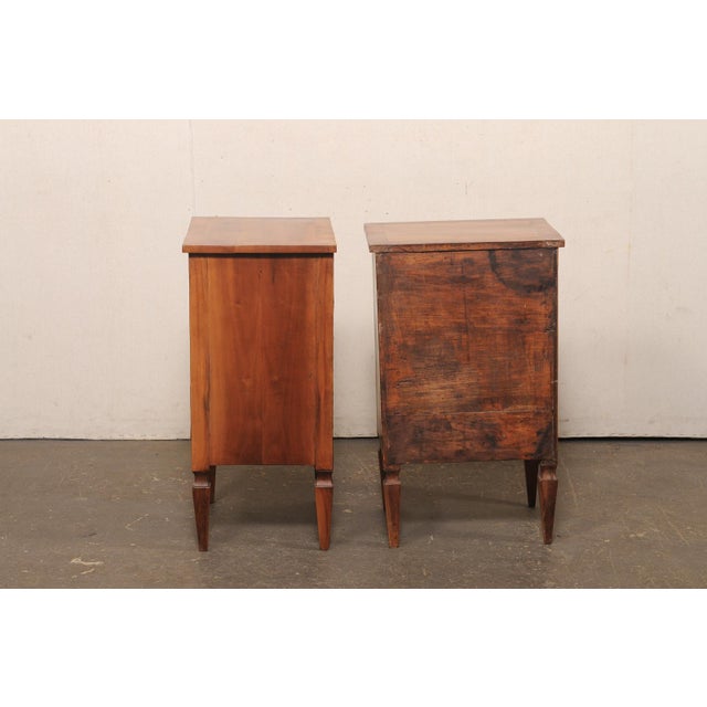 Italian Pair Antique 3-Drawer Side Chests For Sale - Image 12 of 13