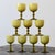 Vintage Citrine Cased Glass Stemware Set of 5 by Carlo Moretti, Circa Mid-20th Century For Sale - Image 12 of 13
