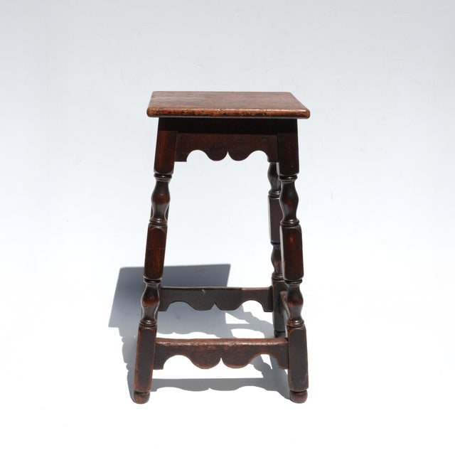 Very Tall English Joint Stool English, Circa 1870 For Sale - Image 4 of 5