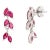 Vintage Style Solid Silver Natural Ruby Ear Climber Earrings for Her- A Pair For Sale