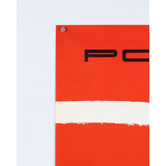 Red Original Porsche Poster by Strenger, 1972 For Sale - Image 8 of 11