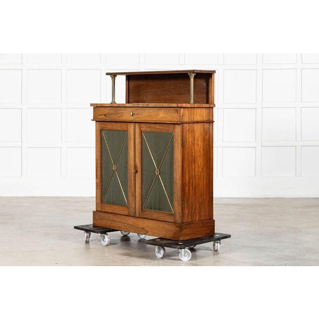 Wood English Regency Rosewood Chiffonier, 1800s For Sale - Image 7 of 16