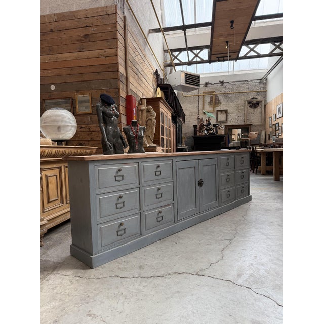 Handcrafted Gray Sideboard, France For Sale - Image 13 of 13