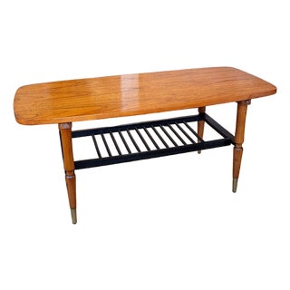 Teak Coffee Table from FGS, Italy, 1960s For Sale