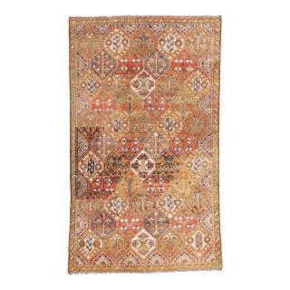 Vintage Persian Garden Panel Lori Rug - 05'01 X 08'08 For Sale