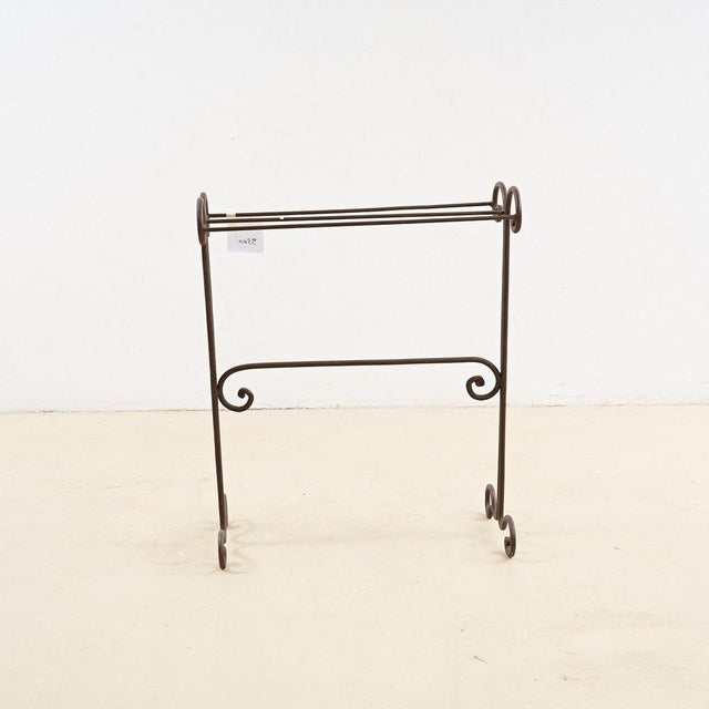 Wrought Iron Towel Holder For Sale - Image 4 of 4