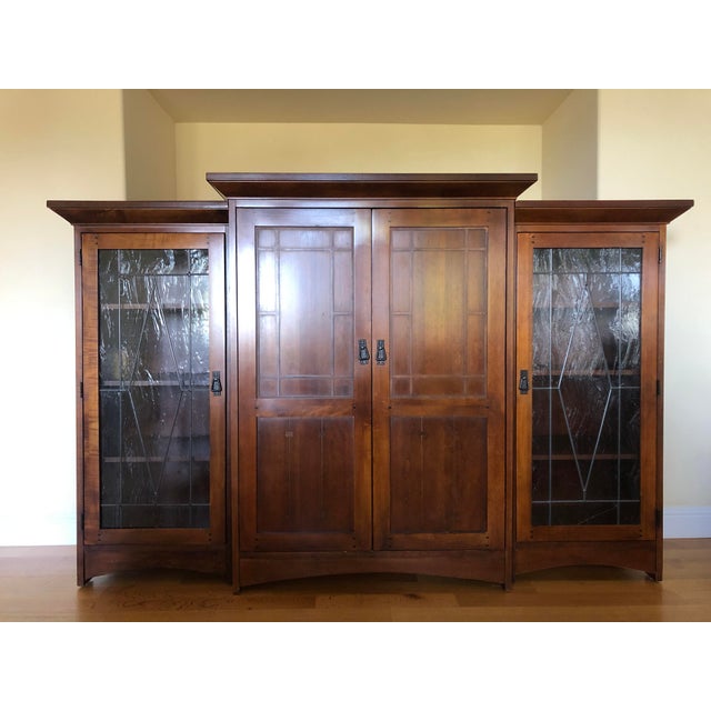 2000 - 2009 Drexel American Review Entertainment & 2 Display Cabinets, 3 Pieces For Sale - Image 5 of 5