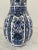 Chinoiserie Ardalt Blue Delfia Blue & White Porcelain Vase For Sale - Image 3 of 9
