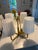 2020s Alora Mood “Plisse” 4-Light Chandelier – Aged Gold W/Pleated Shades For Sale - Image 5 of 5